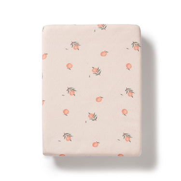 Wilson & Frenchy - Peaches Organic Pointelle Bassinet Sheet